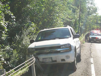 MVA - Car vs. Guardrail - August 16, 2010